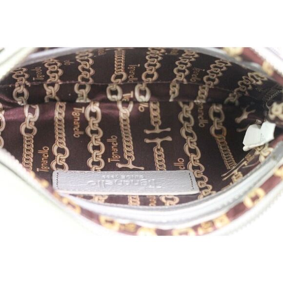 Tignanello SILVER GENUINE LEATHER ORGANIZER X-BODY SHOULDER BAG HANDBAG PURSE - Picture 14 of 16